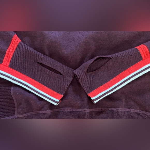 Athleta canyon colorblock merino wool blend women’s sweater XS extra small - Picture 7 of 8